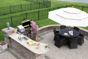 Luxury outdoor kitchen