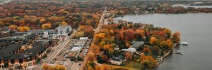 Shoreline view of Wayzata, MN